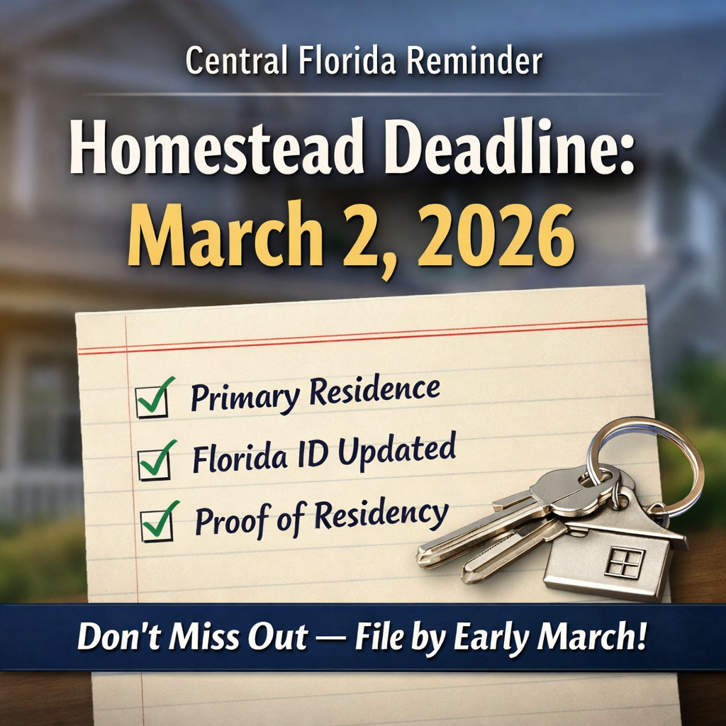 Florida homestead exemption deadline 2026 checklist